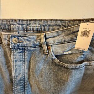 NEW OLD NAVY High-Rise O.G. Straight Jeans, Size 18